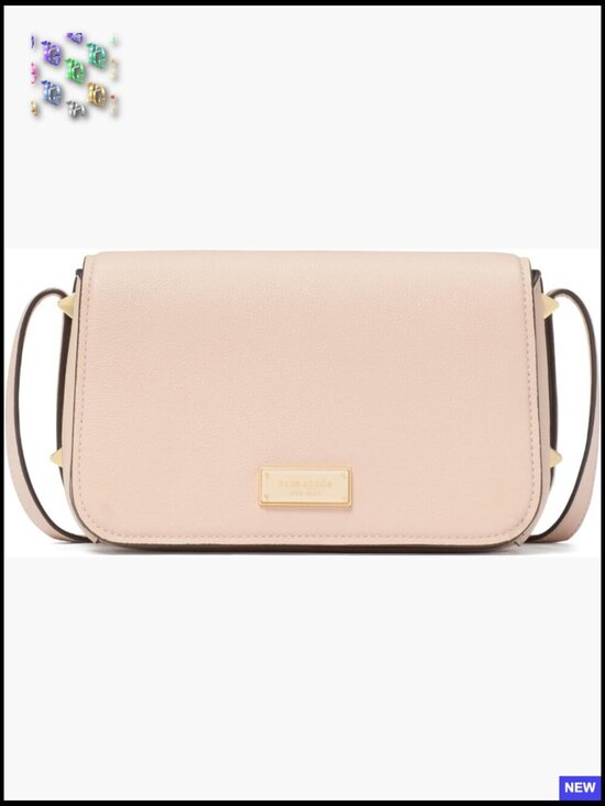 Handbags - Pebbled Leather Crossbody Bag Chic Minimal Elegant Small Flap Saddle Silhouette